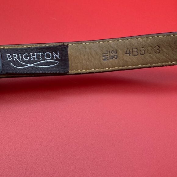 Brighton Women’s Black Leather Belt ML-32 4B603 - Picture 7 of 7